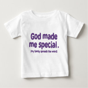 Gott machte mich speziell baby t-shirt