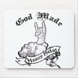 Gott machte Schwermetall Mousepad