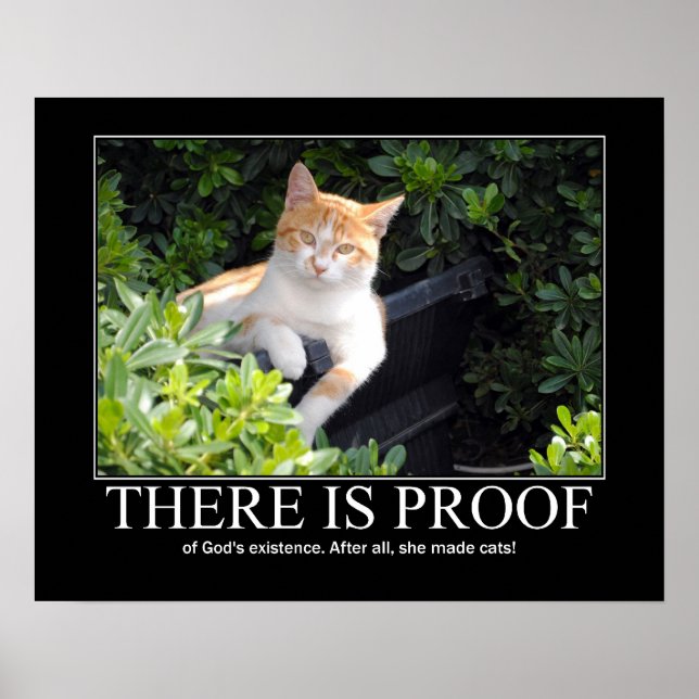 Gott Made Cats Artwork Poster (Vorne)