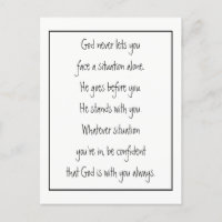 Gott mit dir nie allein inspirierend
