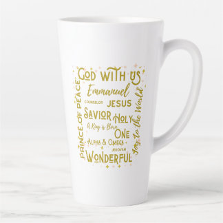 Gott mit uns Latte Tasse mit den Namen Jesu