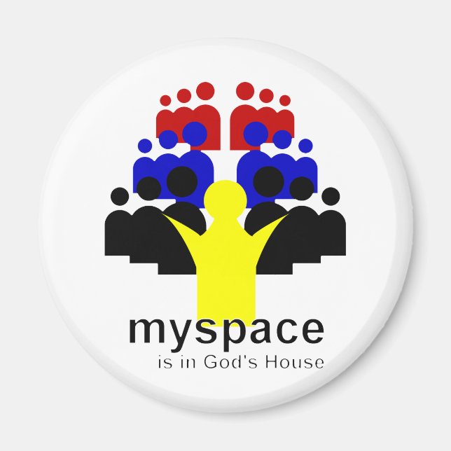 Gott MySpace Magnet (Vorne)