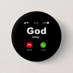 Gott nennt Christlich Button