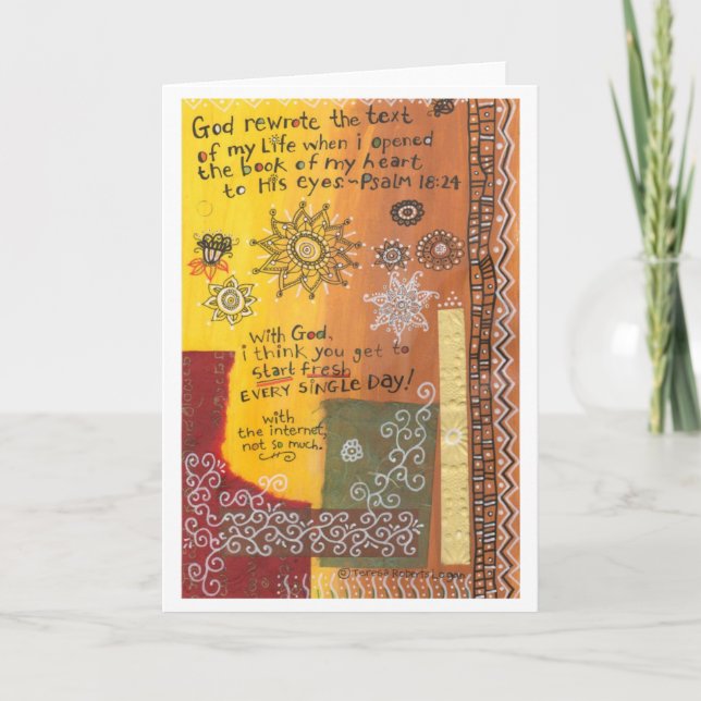 Gott neu geschrieben/Fresh Karte (Vorderseite)