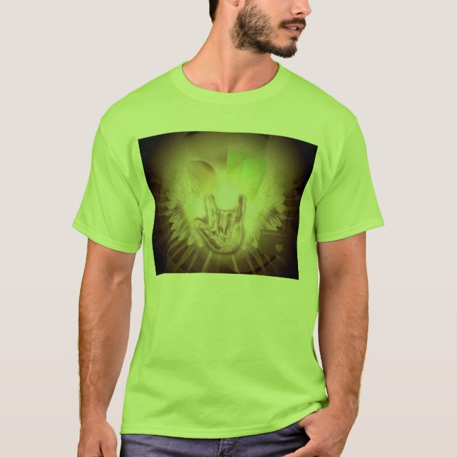 Gott passt über Sie auf T-Shirt (Vorderseite)
