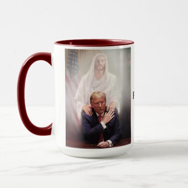 GOTT PROTECT PRÄSIDENT TRUMP TASSE (Links)