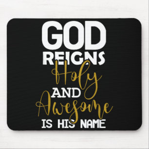 Gott regiert heilig und erhaben ist Name Ostern Mousepad