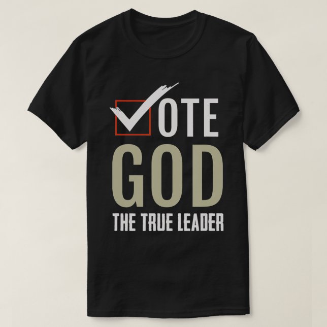 Gott religiös wählen T-Shirt (Design vorne)