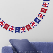 "Gott Rette den König" Britische Union Jack Flag