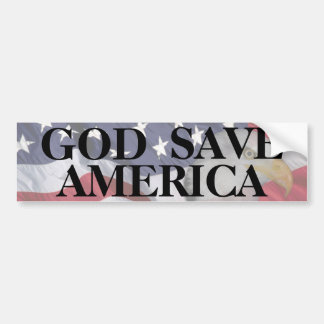 GOTT RETTEN AMERIKA AUTOAUFKLEBER
