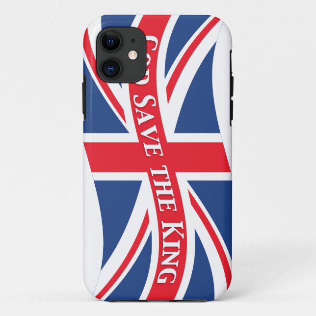Gott Rettete den König mit Union Jack Case-Mate iPhone Hülle (Rückseite)