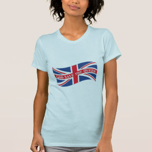 Gott Rettete die Königin mit Union Jack T-Shirt
