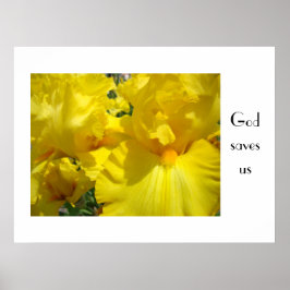Gott rettete uns Kunstdrucke florale Natur Yellow  Poster