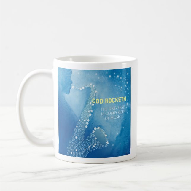 Gott Rocketh Tasse (Links)