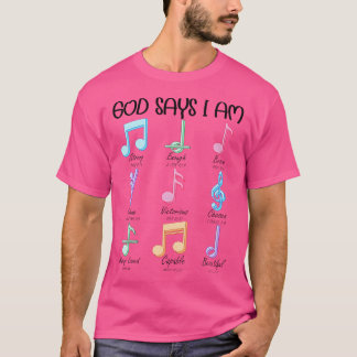 Gott sagen, ich bin musikalische Bemerkungen Piano T-Shirt