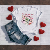 Gott sagt, du bist... Christliches Valentins-Shirt