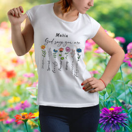 Gott sagt, du bist genug Christlich T-Shirt