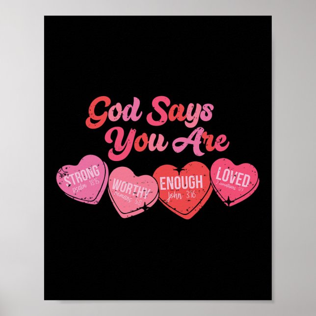 Gott sagt, du bist Valentinstag  Poster (Vorne)