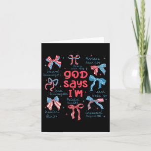 Gott sagt, ich bin 4. Juli Christlichen Jesus unab Karte