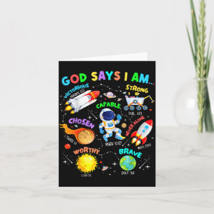 Gott sagt, ich bin Astronaut Kosmischer Planeten W Karte