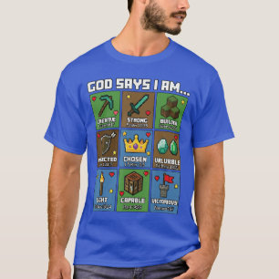 Gott sagt, ich bin Bibelverse Pixel Art Christlich T-Shirt
