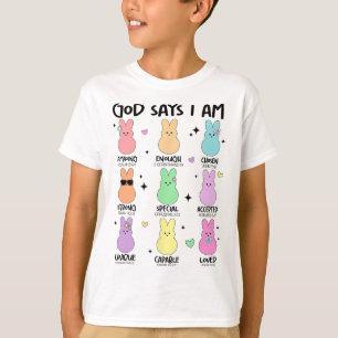 Gott sagt, ich bin christliche Jungen Mädchen Klei T-Shirt