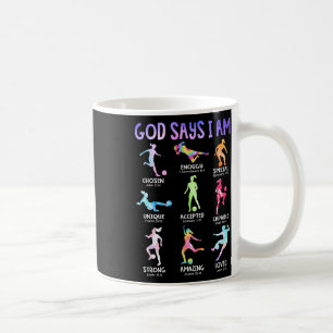 Gott sagt, ich bin Christliche Mädchen Teens Kinde Kaffeetasse