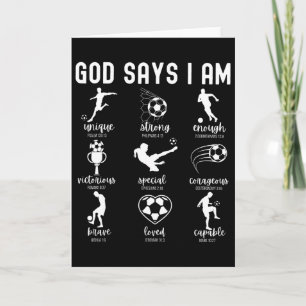 Gott sagt, ich bin ein christlicher Bibelvers reli Karte
