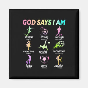 Gott sagt, ich bin ein christlicher Bibelvers reli Magnet