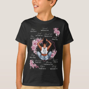 Gott sagt, ich bin Melanin Schwarze Geschichte Mon T-Shirt