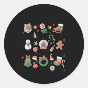 Gott sagt, ich bin Niedlich Weihnachten Weihnachte Runder Aufkleber