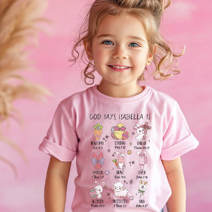 Gott sagt, ich bin personalisiertes Ostern T-Shirt