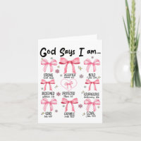 Gott sagt, ich bin rosa Coquette Christlich Jesus