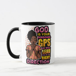 Gott sagt ICH BIN schwarze christliche Frauen Mela Tasse