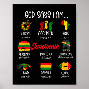 Gott sagt, ich sei der Junetste Tag der freiheitli Poster