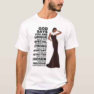 Gott sagt Melanin Girl International Women Day Gir T-Shirt