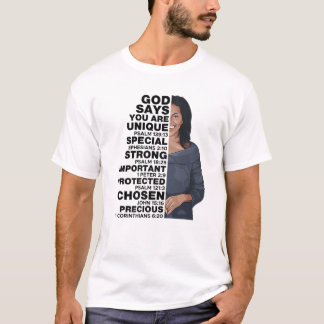 Gott sagt Michelle Obama Frauengeschichte Monat Li T-Shirt
