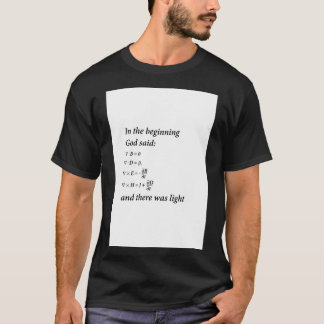Gott sagte Maxwell Gleichungen T-Shirt
