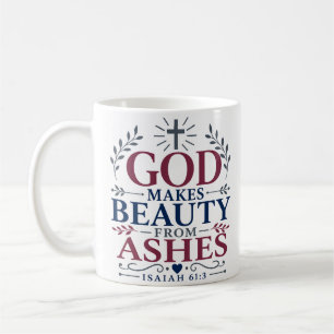 Gott schafft Schönheit aus Asche Täglicher Glauben Kaffeetasse