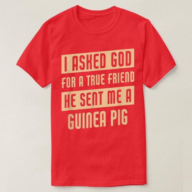 Gott schickte mir eine Guinea Pig Funny Guinea Pig T-Shirt (Design vorne)