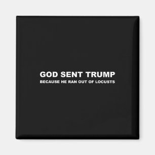 Gott schickte Trump, weil er aus den Heuschrecken Magnet