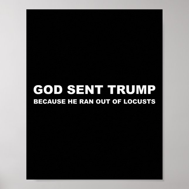 Gott schickte Trump, weil er aus den Heuschrecken  Poster (Vorne)