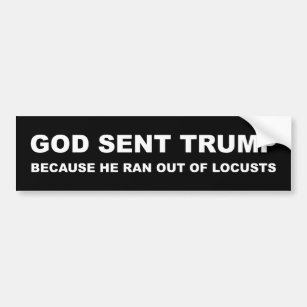 Gott schickte Trump, weil er aus den Schlägen gera Autoaufkleber