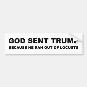 Gott schickte Trump, weil er aus den Schlägen gera Autoaufkleber