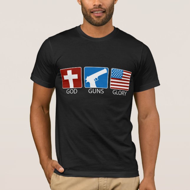 Gott schießt Ruhm T-Shirt (Vorderseite)