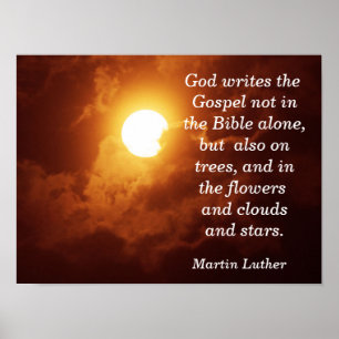 Gott schreibt das Evangelium - Art Print Poster