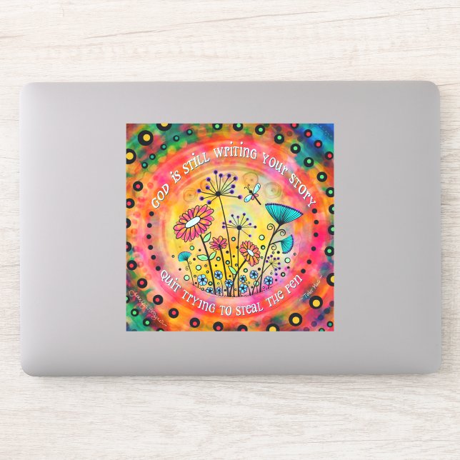 Gott schreibt noch immer Ihre Geschichte Hübsche B Aufkleber (Computer)