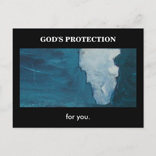 GOTT-SCHUTZ POSTKARTE (Vorderseite)