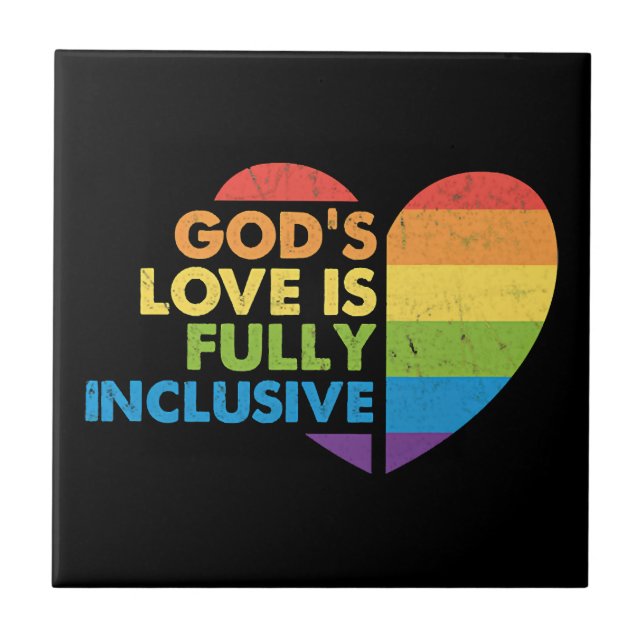 Gott Schwul Christlich Lgbt Fliese (Vorderseite)