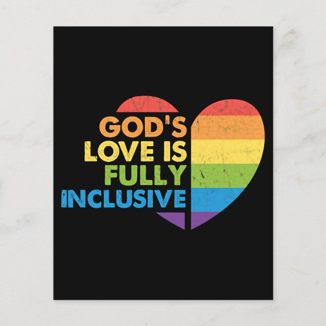 Gott Schwul Christlich Lgbt Flyer (Vorne)